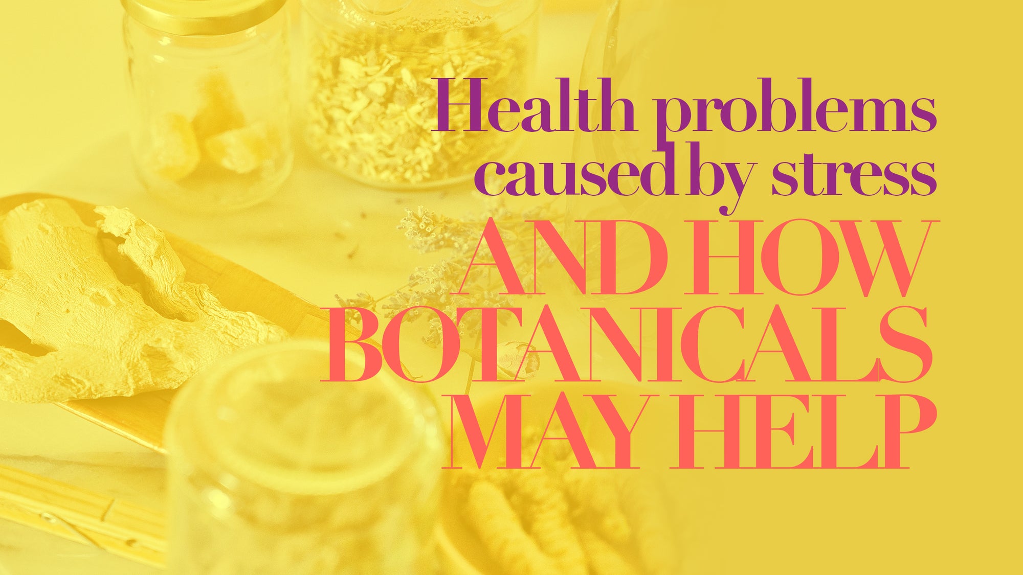 Health problems caused by stress and how botanicals can help